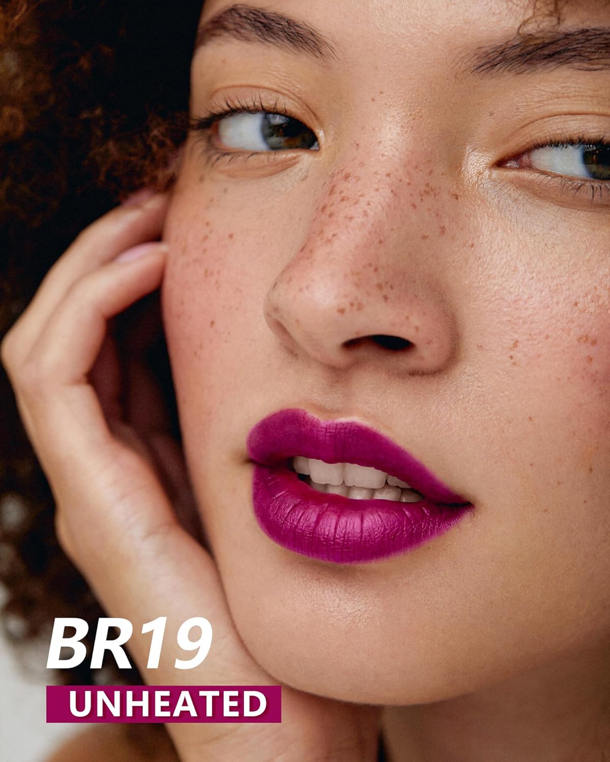 MAKI YIKA Hot Pink Lipstick for Women Metallic Lipsticks Glitter Long Lasting Lipstick No Smudge No Transfer Liquid Lip Gloss (BR19 Unheated)