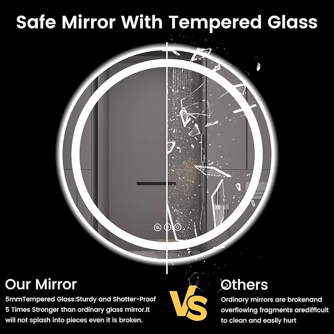 42" x 42" LED Bathroom Mirror - Image 7