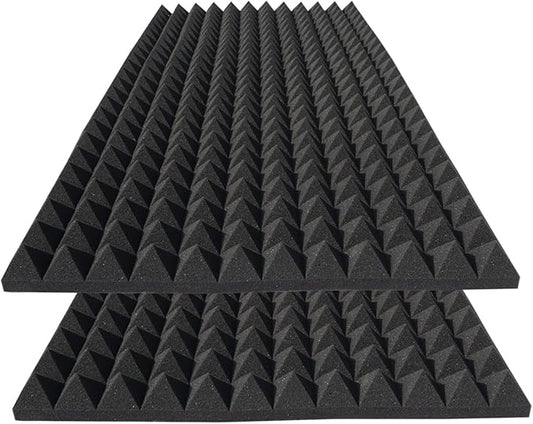 2 Pack Sound Proof Foam Panels for Walls, High Density Fire Resistant by Unknown