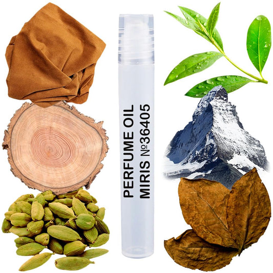 MIRIS Perfume Oil No. 36405, Inspired by Montabaco, Long-Lasting Unisex Roll-On For Women and Men, Rollerball 0.34 Fl Oz / 10 ml