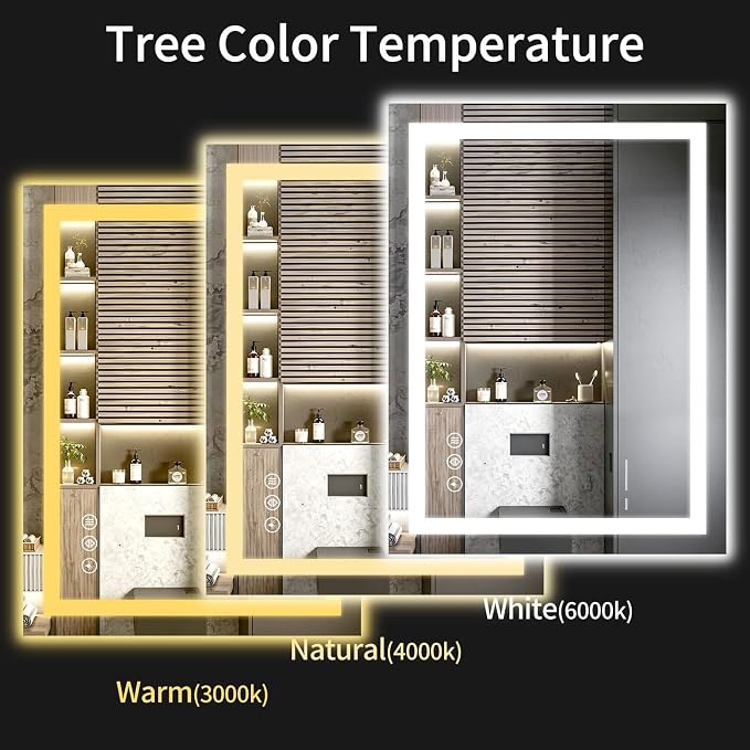 24"x32" LED Bathroom Mirror - Image 5