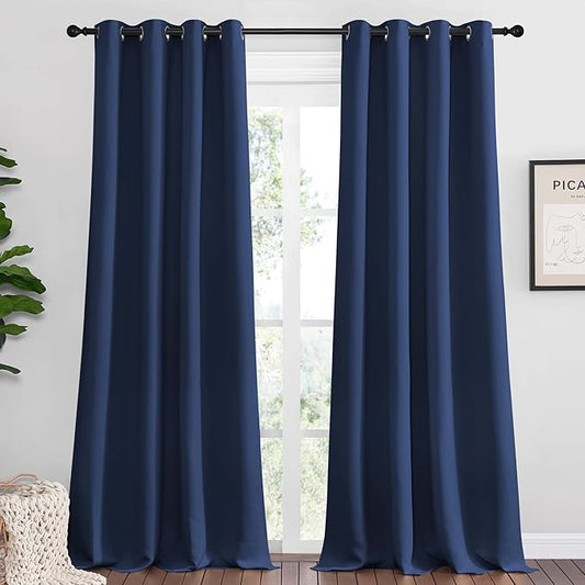 NICETOWN Bedroom Blackout Curtains Panels, 1 Pair, 55 inches by 94 Inch by NICETOWN