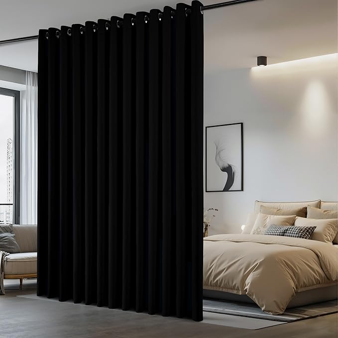 NICETOWN Closet Door Curtain, Room Separator Heavy Curtains Screens Partitions by NICETOWN