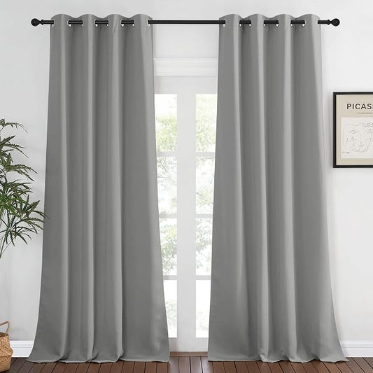 NICETOWN Bedroom Curtain Room Darkening Drapery 102 inches Length by NICETOWN