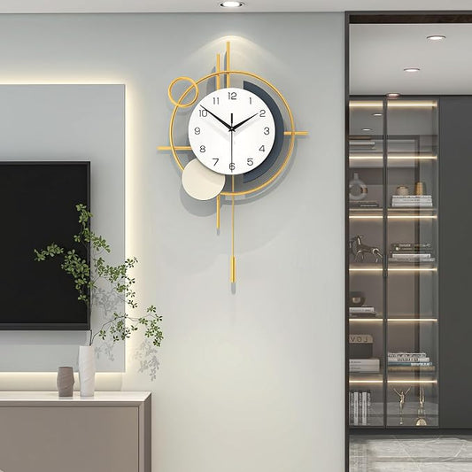 Large Wall Clocks for Living Room Decor Modern Wall Clock Battery Operated by CreativeWallClock