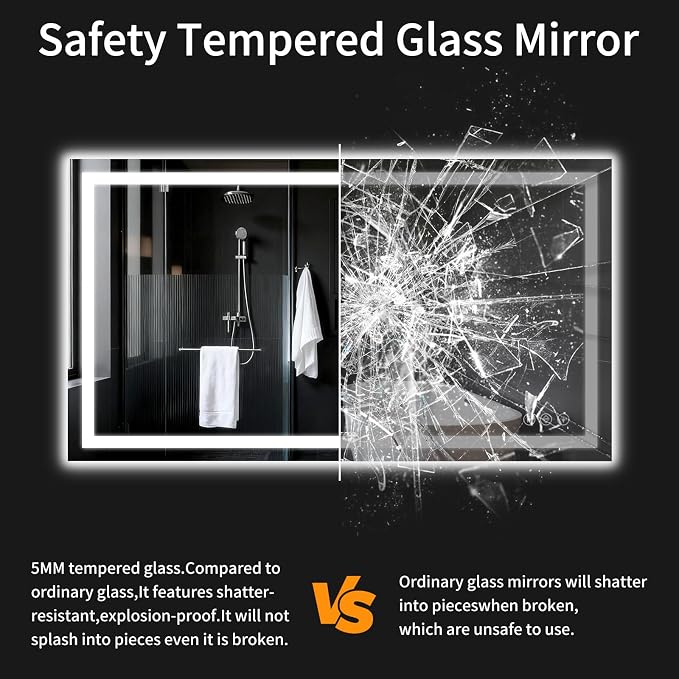 LED Bathroom Mirrors 28"x48" Bathroom Mirror - Image 6