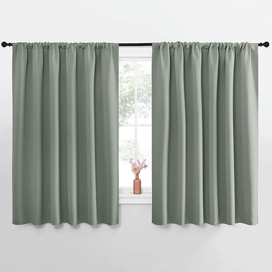 NICETOWN Blackout Curtains for Bedroom, 1 Pair, 70 by 63-inch, Window Treatment by NICETOWN