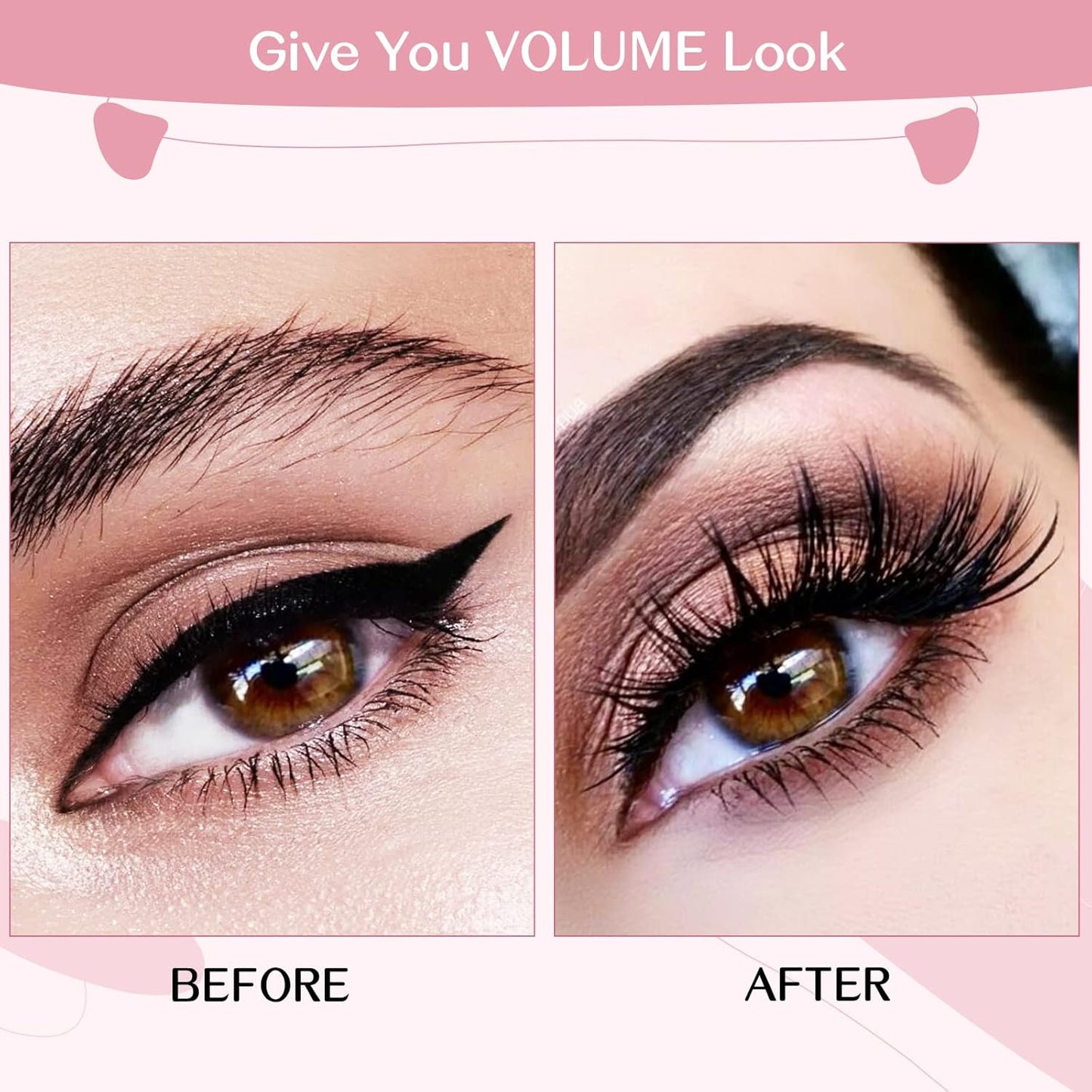 Lash Clusters, 72 Pcs Individual Lashes, Cluster DIY Lash Extension, Volume Eyelashes Look, Super Thin Band and Comfortable (Volume-C-10mm)