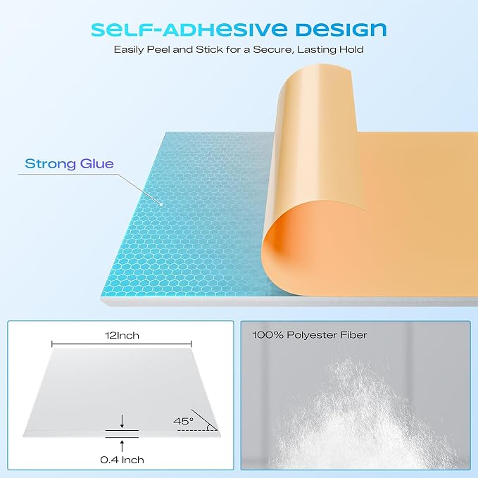 18 Pack Acoustic Panels for Walls, Sound Absorbing Foam Panels for Home & - Image 2