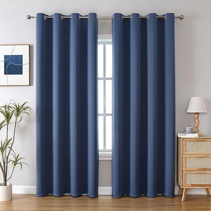 ChrisDowa Blackout Curtains 108 Inches Long 2 Panels Set by ChrisDowa
