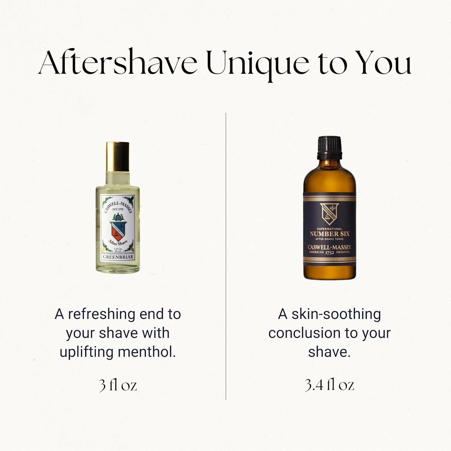 Caswell-Massey Woodgrain Sandalwood After Shave, Soothing Aftershave with Cedarwood, Clove & Musk, Made in USA, 3 Fl Oz