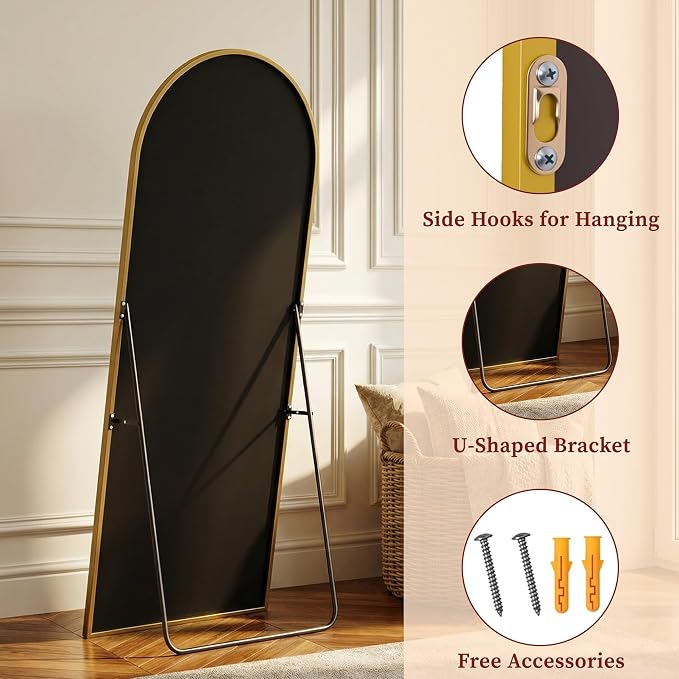 Suidia 56"x15" Arched Full Length Mirror - Image 7