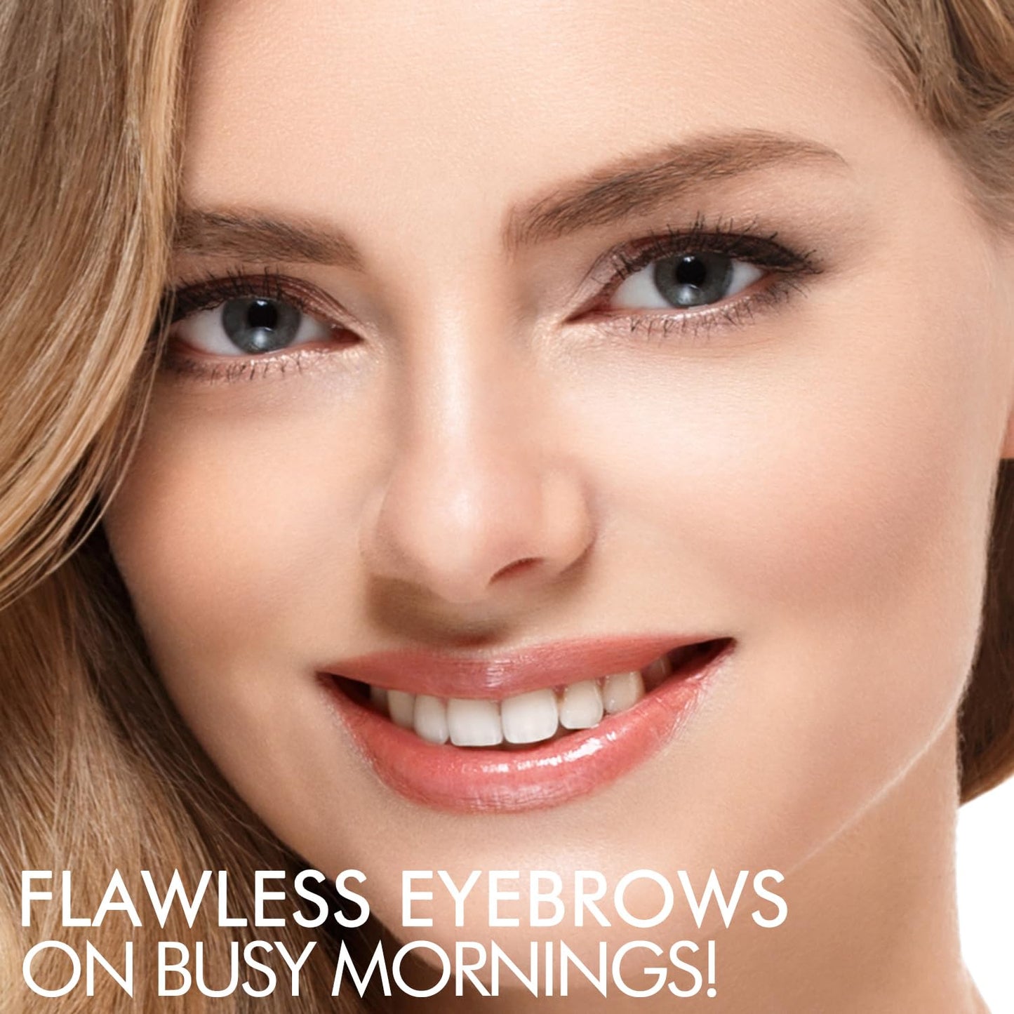 iMethod Eyebrow Stamp and Eyebrow Stencil Kit - Eye Brow Stamping Kit, Brow Stamp Kit, Brow Stencil and Stamp Kit, Brow Trio Eyebrow Kit, Perfect Bushy Eyebrows, BLonde