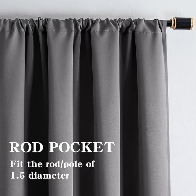 Custom Curtains for Bedroom Customsize, Grommet Light Blocking Drapes for - Image 2
