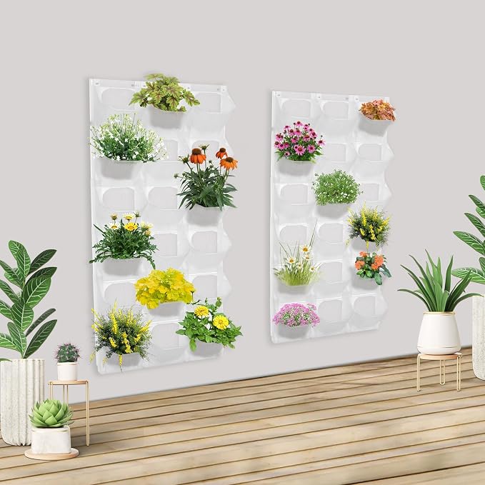 Vertical Wall Planter with 36 Pots, Hanging Garden Plant Flowerpot Holder - Image 5