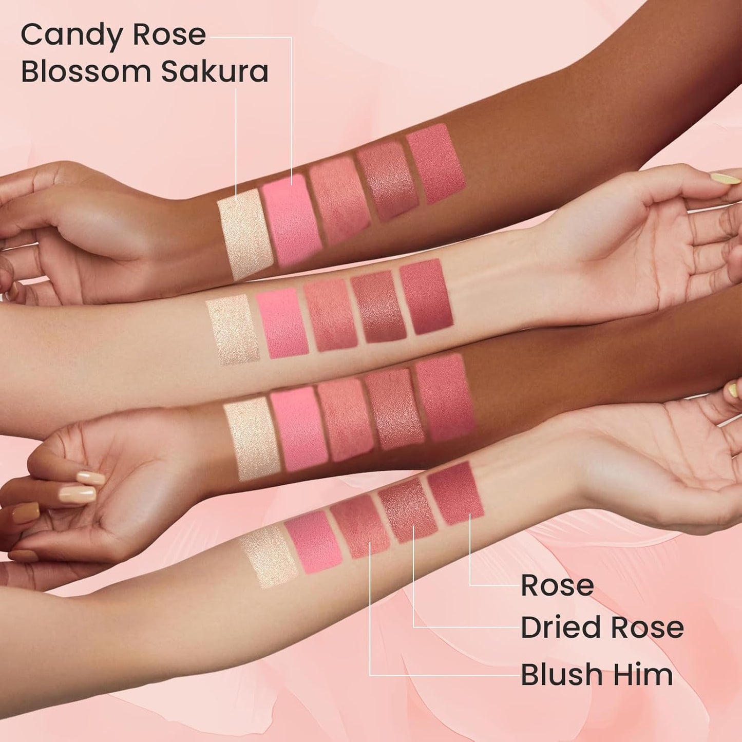 Blush Stick for Cheeks, Cream Blush with Heart-shaped, Blush Face Stick Multi-Use Lip and Cheek Tint, Waterproof Lightweight Easy to Blend Cream Blusher Makeup - Blush Him