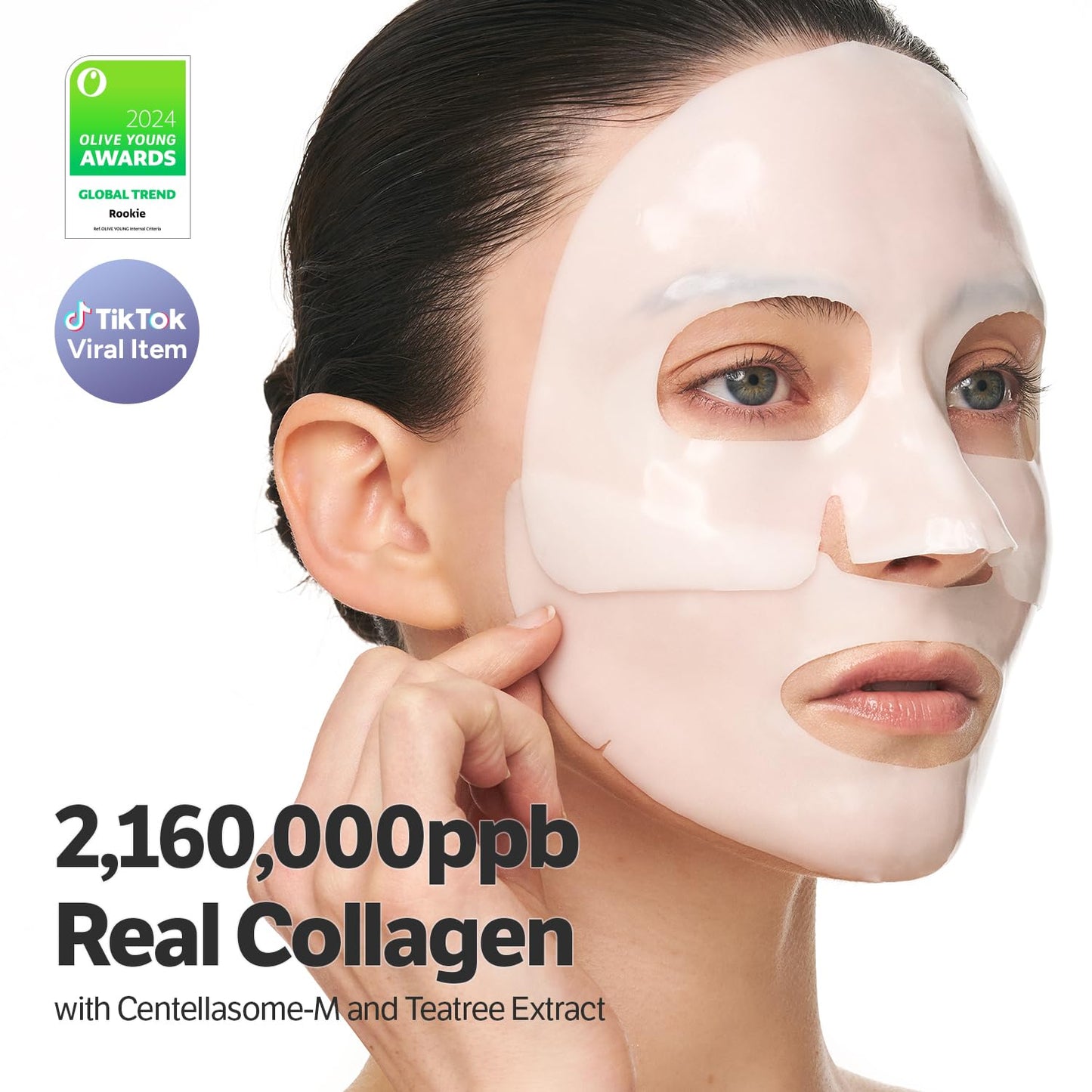 SUNGBOON EDITOR Deep Collagen CICA Tea tree Overnight Mask 37gx4ea | Real Collagen Face Mask with Tea tree & Centella | Acne Face Mask for Calming & Soothing | Korean Skin Care