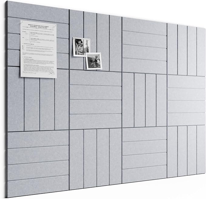 Bumusty Large Cork Board Alternative-48 x 36" Felt Bulletin Board Tiles by BUMUSTY