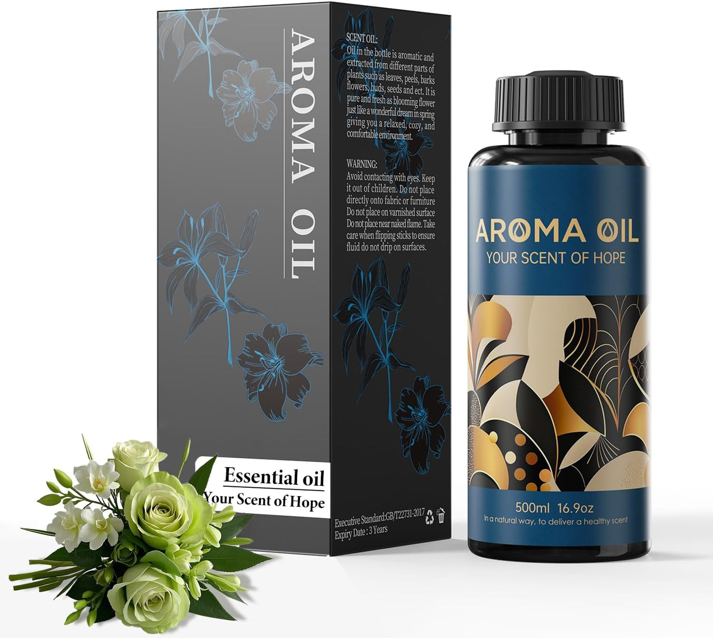 Essential Oils Set,16.9 fl oz (500 ml) New Crown Scent,Hotel Collection Diffuser Oil Suitable for Your own Candles, Soaps, air freshener Spray, and Essential Oils for Commercial Aroma Diffuser