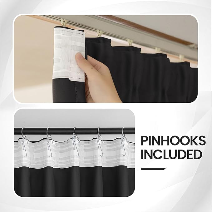 Room Divider Curtains for Ceiling Track System or Rod, Room Separator Extra Wide - Image 3
