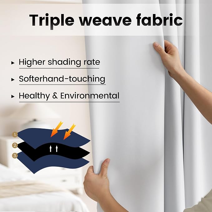 Room Divider Blackout Ceiling Track Curtains - Image 4