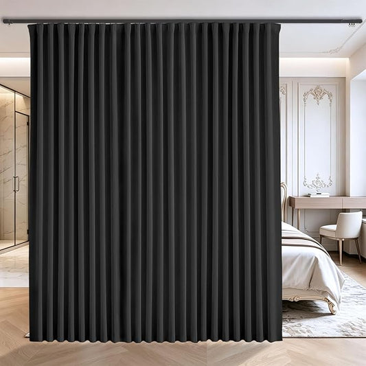 Room Divider Curtains for Ceiling Track System or Rod, Room Separator Extra Wide by Grichril
