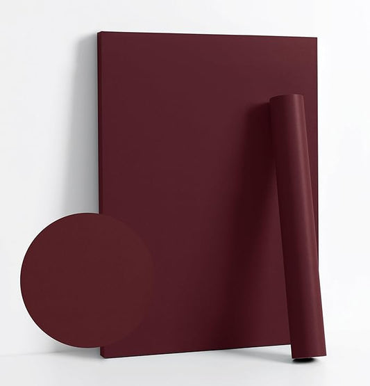 Dimoon 236''x17.7'' Red Peel and Stick Wallpaper Contact Paper Modern Self by DIYYOURMOON