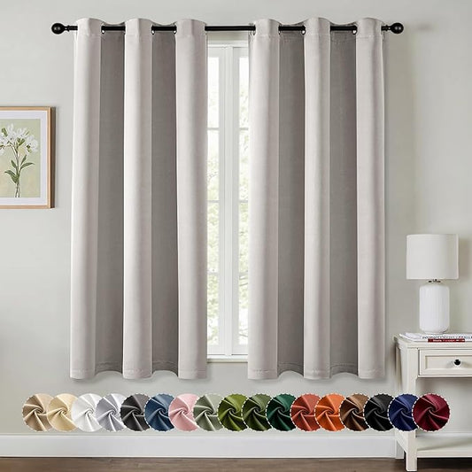 MIULEE Blackout Curtains for Bedroom Living Room 2 Panels, Thermal Insulated by MIULEE