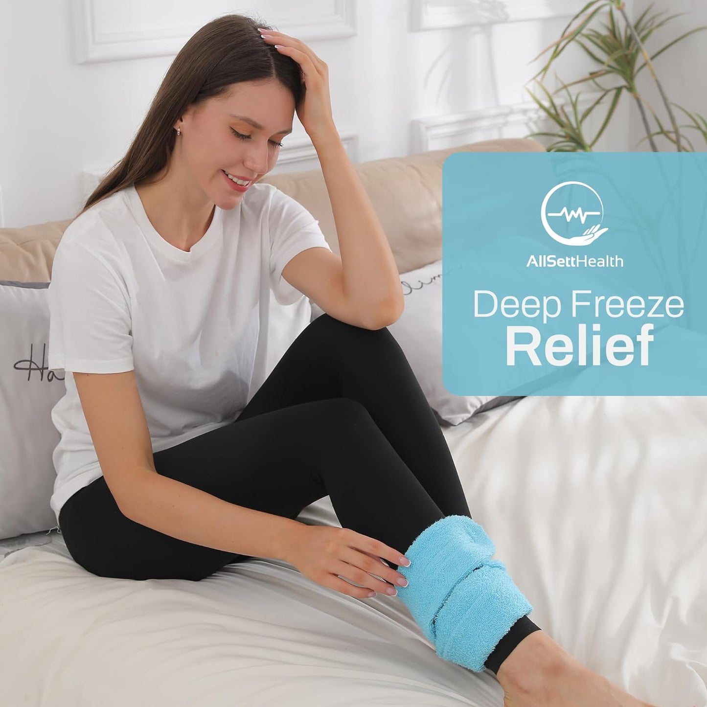 Cooling Towel with Soft Gel Ice Pack Inserts | Included 2 Gel Ice Packs Reusable - Multi Purpose Compression Wrap - Neck, Legs, Arms, Shoulders - Ideal for Post Surgery, Migraines, Hiking and Injuries