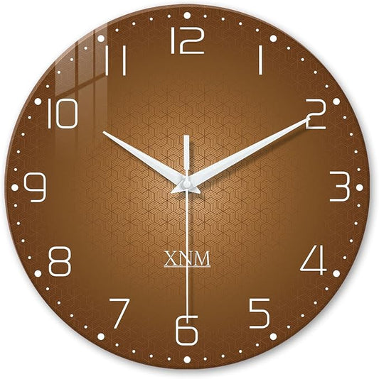 XNM 24 Inch Brown Wall Clock Analog Large Wall Clocks by XNMwallclock