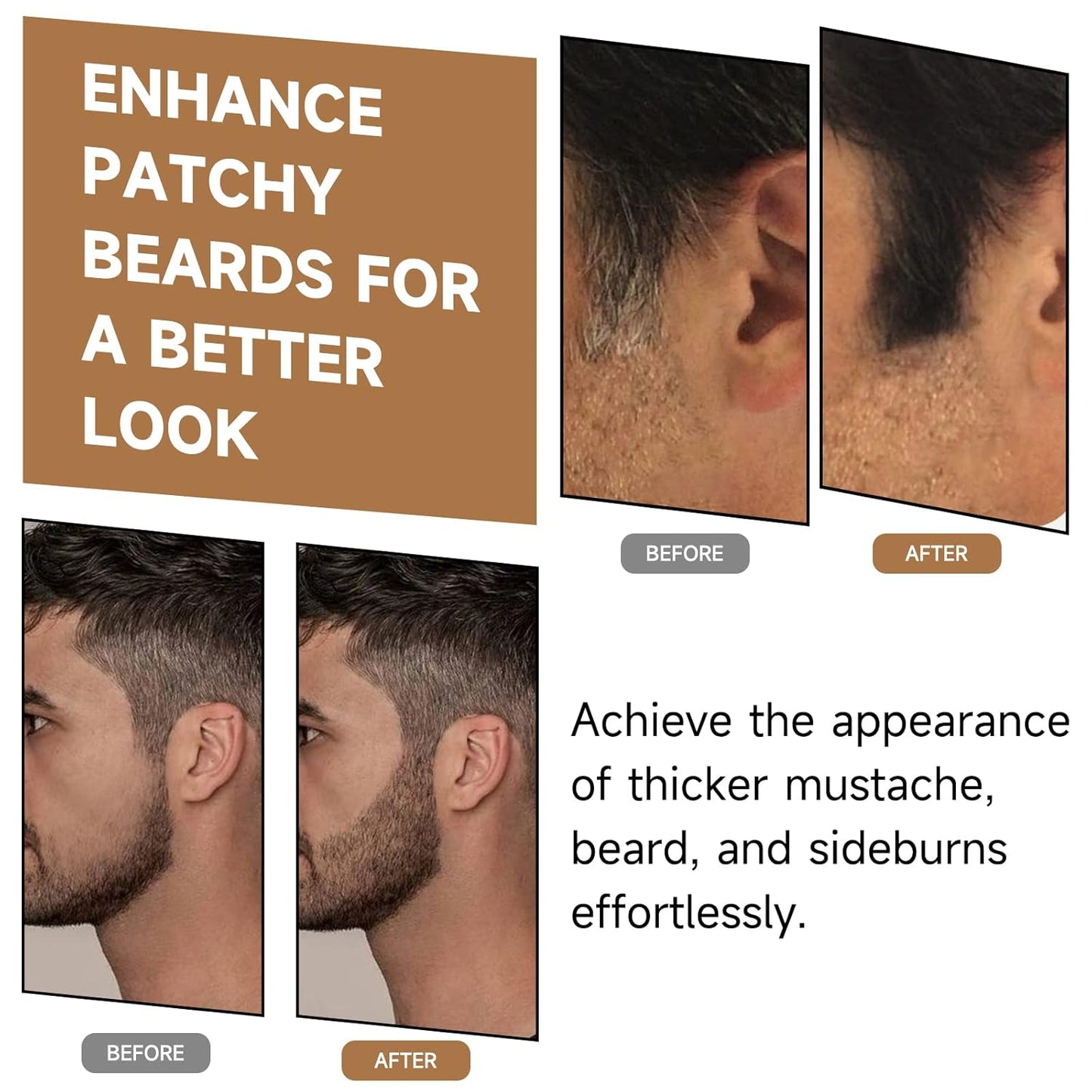 2 Pack Root Touch Up Shadow Powder, Gray Hair Cover Up, Women Color Root Coverage Powder for Thinning Grey Hairline, Men Instantly Concealer Hair Loss Beard Line Eyebrow, Black