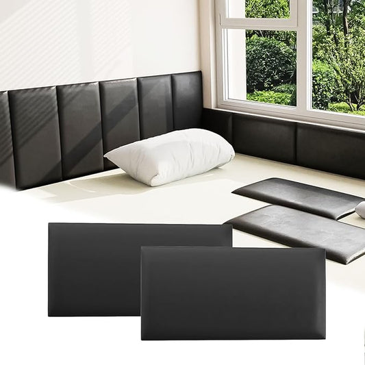 3D Anti-Collision Wall Padding for Kids, Self-Adhesive Headboard Panels for by Umedol