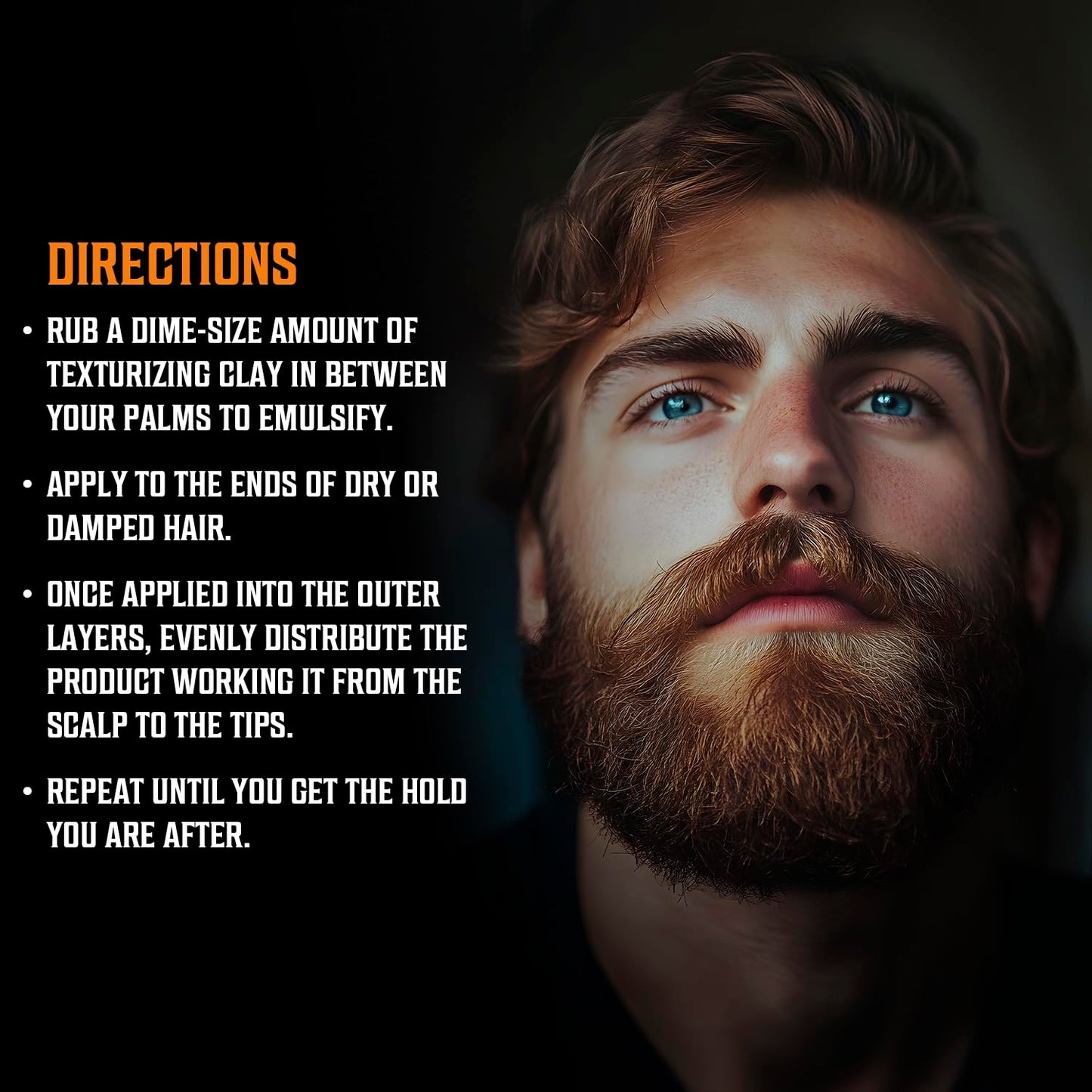 Viking Revolution Coffee & Whiskey Hair Clay for Men - Matte Finish, Texturizing Clay Pomade for Men with Jojoba Oil and Vitamin E - Effortless Hair Styling Cream - Strong Hold, Natural Finish (2 oz)