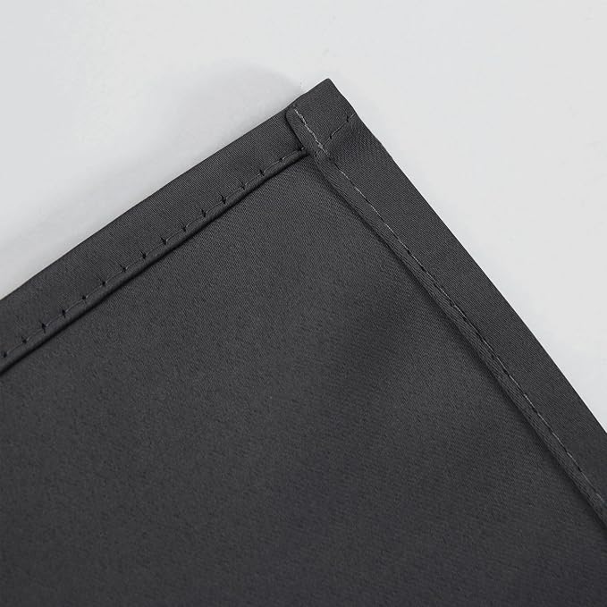 LEMOMO Blackout Curtains 66 x 84 inch/Dark Grey Curtains Set of 2 - Image 7