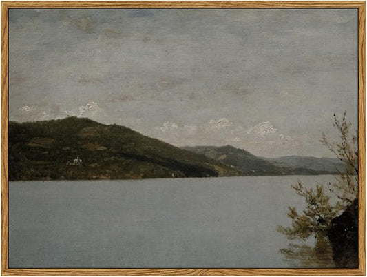 InSimSea Framed Canvas Wall Art Vintage Decor, Classical Landscape Paintings by InSimSeaArt