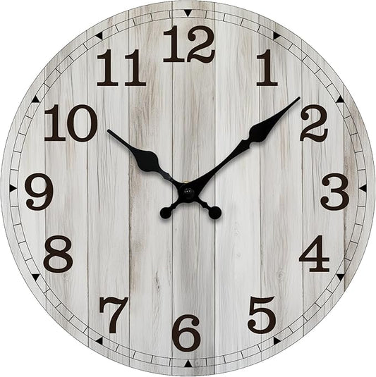 Wall Clock, Modern Wall Clocks Battery Operated, Silent Non Ticking Clock by wallclock