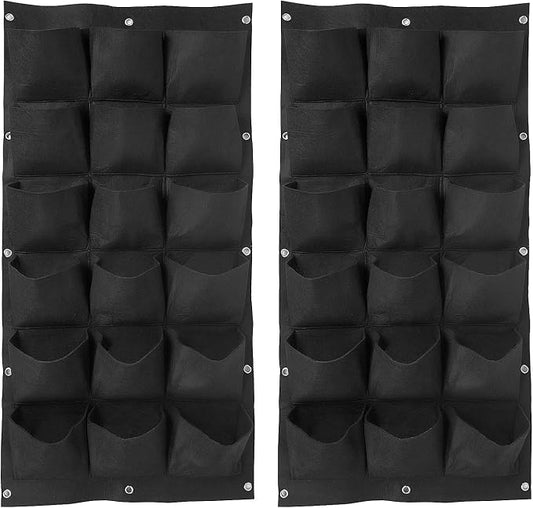 ZOENHOU 2 Pack Total 36 Roomy Pockets Vertical Garden Planter, Wall-Hanging by ZOENHOUDIRECT