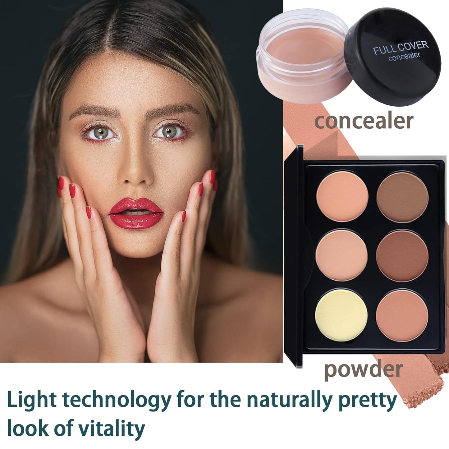 All-in-one Professional Makeup Set for Beginners, Cosmetic-Gift for Girl -Include Makeup Brush Set, Eyeshadow Palette, Powder puffs, Eyebrow Pencil, Mascara, Concealer, Lip Gloss Set -003