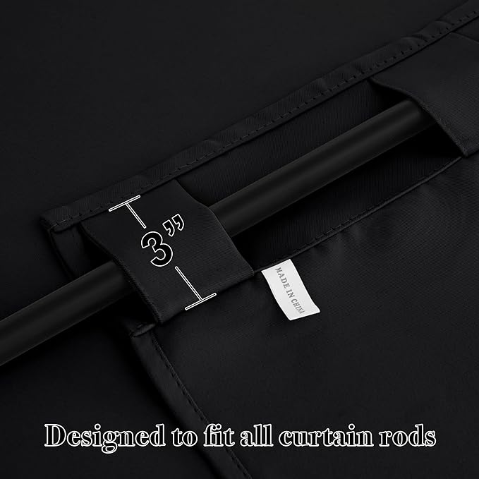 RYB HOME Blackout Curtains for Bedroom, Window Shades Thermal Insulating - Image 5