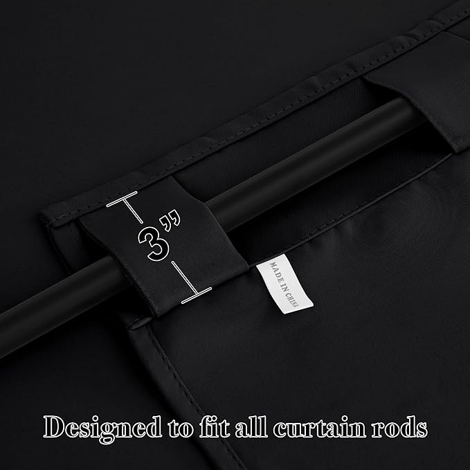 RYB HOME Blackout Curtains for Bedroom, Privacy Thermal Insulating Window - Image 3