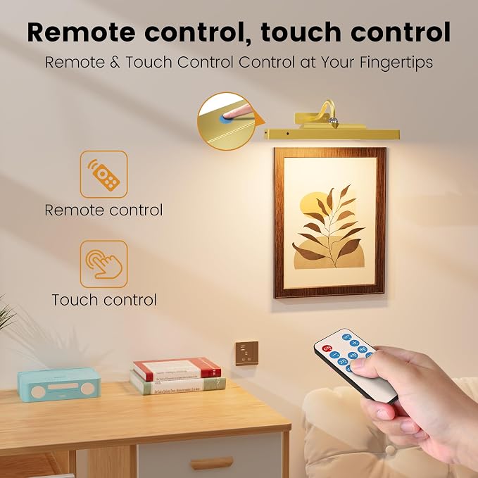 Corless Picture Lights 2 Pack, 4400mAh Battery Operated Wirelesss Wall Lights - Image 5