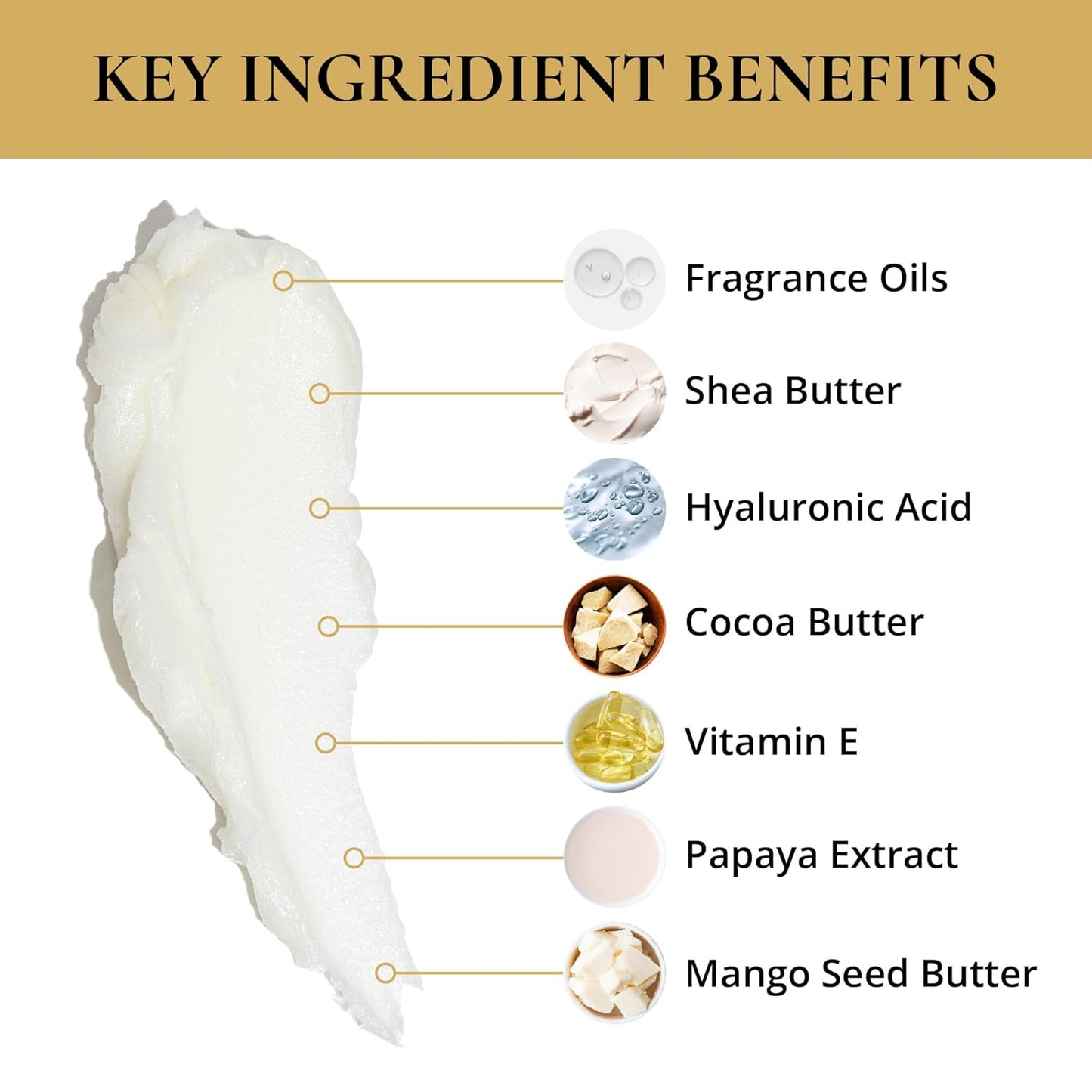 LUXURY LIFE BUTTER - Irresistibly Scented Body Butter with Hyaluronic Acid for Ultimate Moisture. Luxurious Natural Fragrance. Hydrates for a Non-Greasy Glamorous Glow, Intimate Dessert, 5 oz.