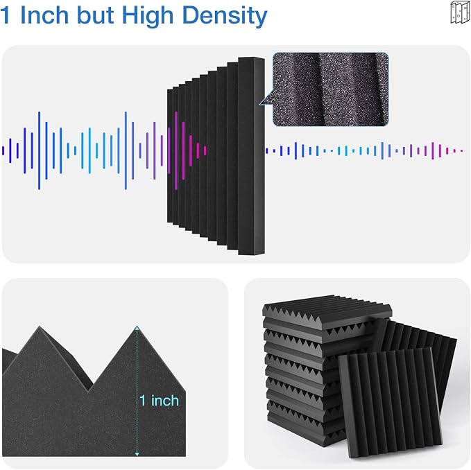 48 Pack Sound Proof Foam Panels - Image 7