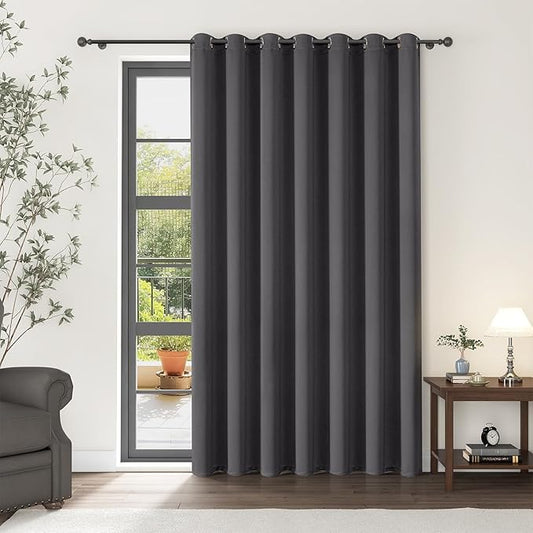 ChrisDowa Room Divider Curtain 96 Inches Long, Wide Blackout Sliding Door by ChrisDowa