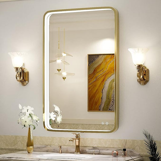 36x24 Inch LED Bathroom Mirror by FTOTI