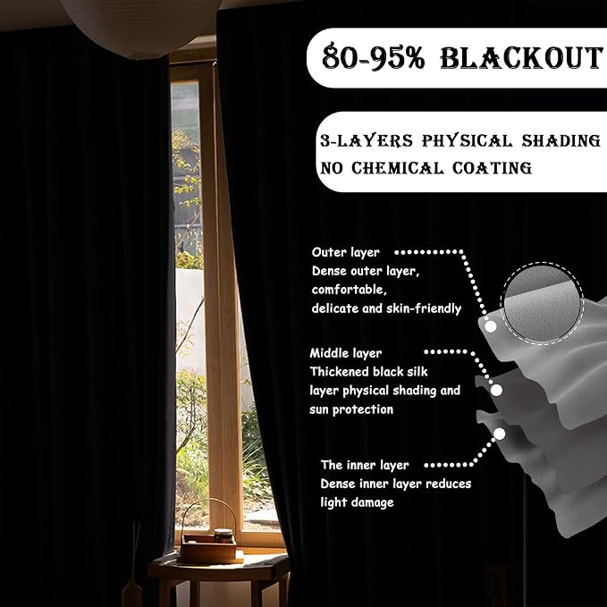 Room Divider Curtains for Ceiling Track Rod, 12.5 ft Wide x 7 ft Tall, 1 Panel - Image 3