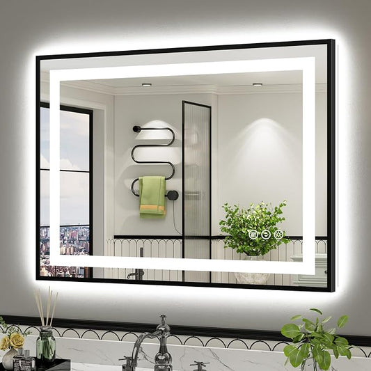 40x30 Inch LED Bathroom Mirror by Briivuemodernmirrors