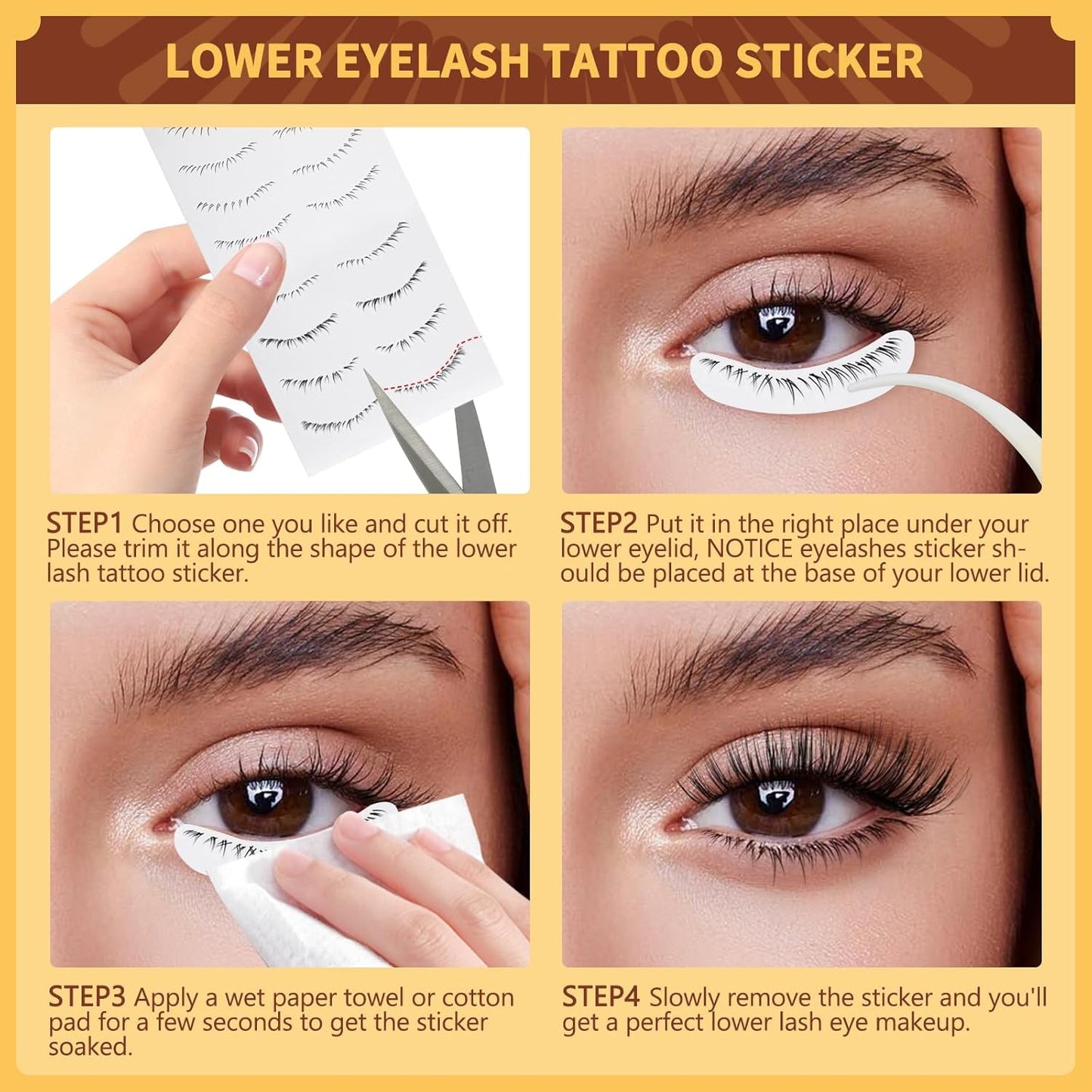 QUEWEL No Glue Needed Eyelashes, Magnetic Eyelashes Natural Look, Reusable Magnetic Lashes Kit with Applicator, Easy to Wear and Remove with Instructions(Lashes-K)