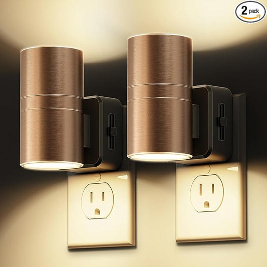 L LOHAS LED Night Light, 2 Pack Night Lights Plug into Wall, Automatic Dusk to by LLOHASLED