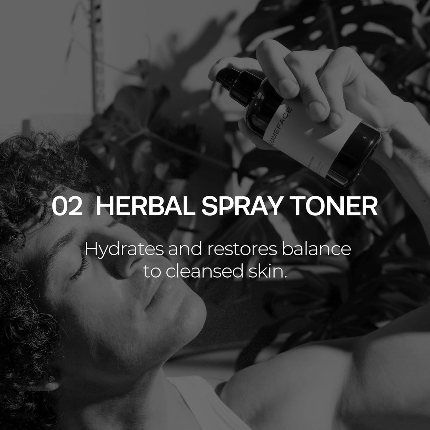 HommeFace Men’s Daily Trio 3-Step Daily Routine Set with Face Wash, Herbal Spray Toner & Moisturizer - Korean Skincare Technology with CICA, Tea Tree Leaf & Witch Hazel Extracts, for All Skin Types